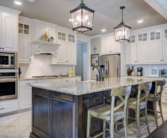 dark wood vanity after a Kitchen Remodeling in Houston, Katy, TX, Cypress, TX, Sugar Land, Fulshear, TX, Jersey Village and Surrounding Areas